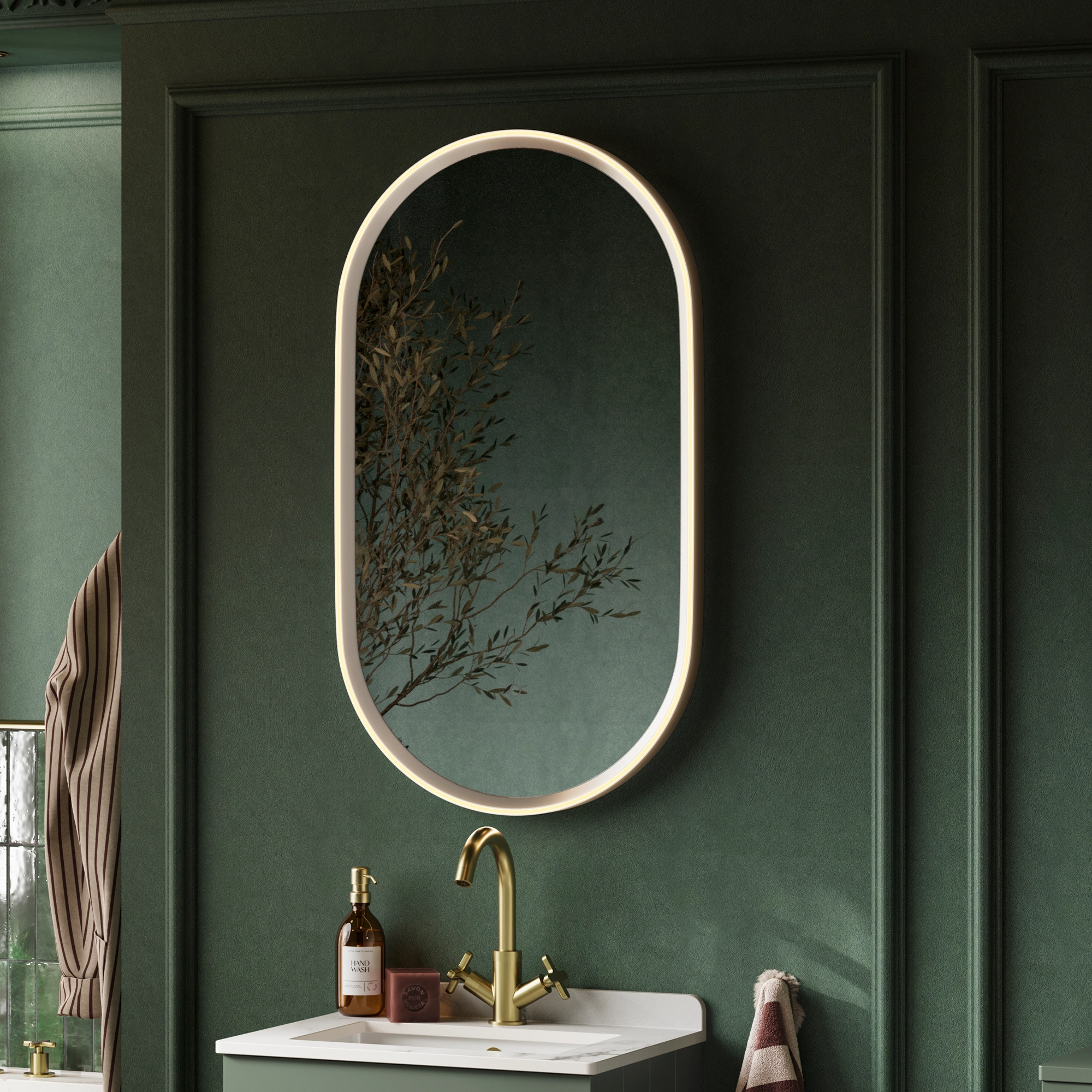 Ionic Champagne mirror