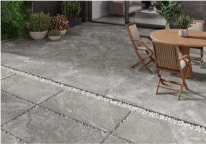 Acadia Beige Stone Effect Tile - tile detail view, Newlook Dublin