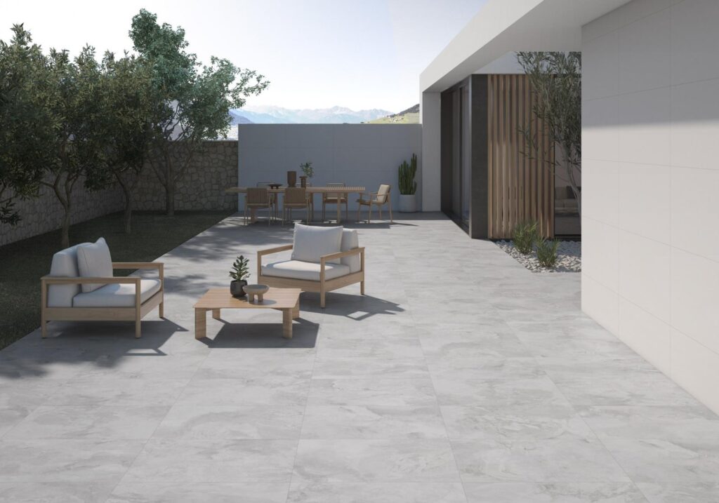 Ancaster Sand Stone Effect Tile - tile detail view, Newlook Dublin
