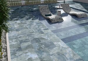 Ancaster Sand Stone Effect Tile - tile detail view, Newlook Dublin