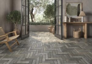 Brickwall White Metro Wall & Floor Tile - tile detail view, Newlook Dublin