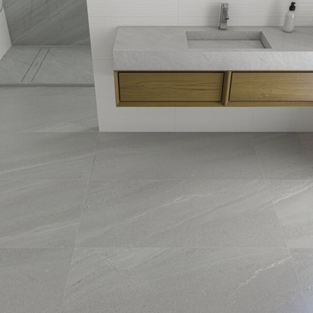 Burlington White Concrete Effect Wall & Floor Tile