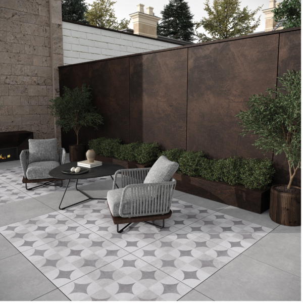 Calla Grey Decorative Tile - tile available at Newlook Tiles Dublin