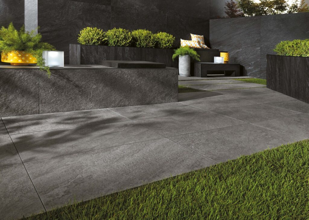 Camino Beige Concrete Effect Tile - tile detail view, Newlook Dublin