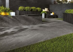 Camino Beige Concrete Effect Tile - tile detail view, Newlook Dublin