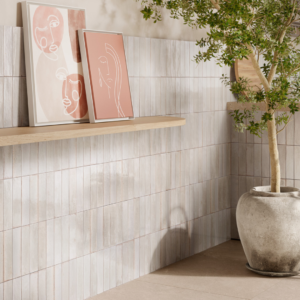 Colour Splash Sand Metro Wall Tile - tile detail view, Newlook Dublin