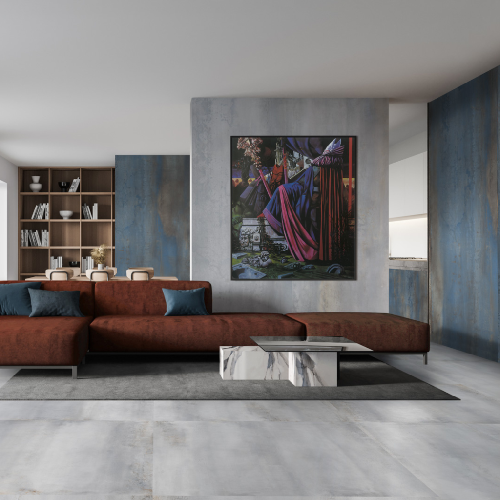 Elements White Metal Effect Wall & Floor Tile