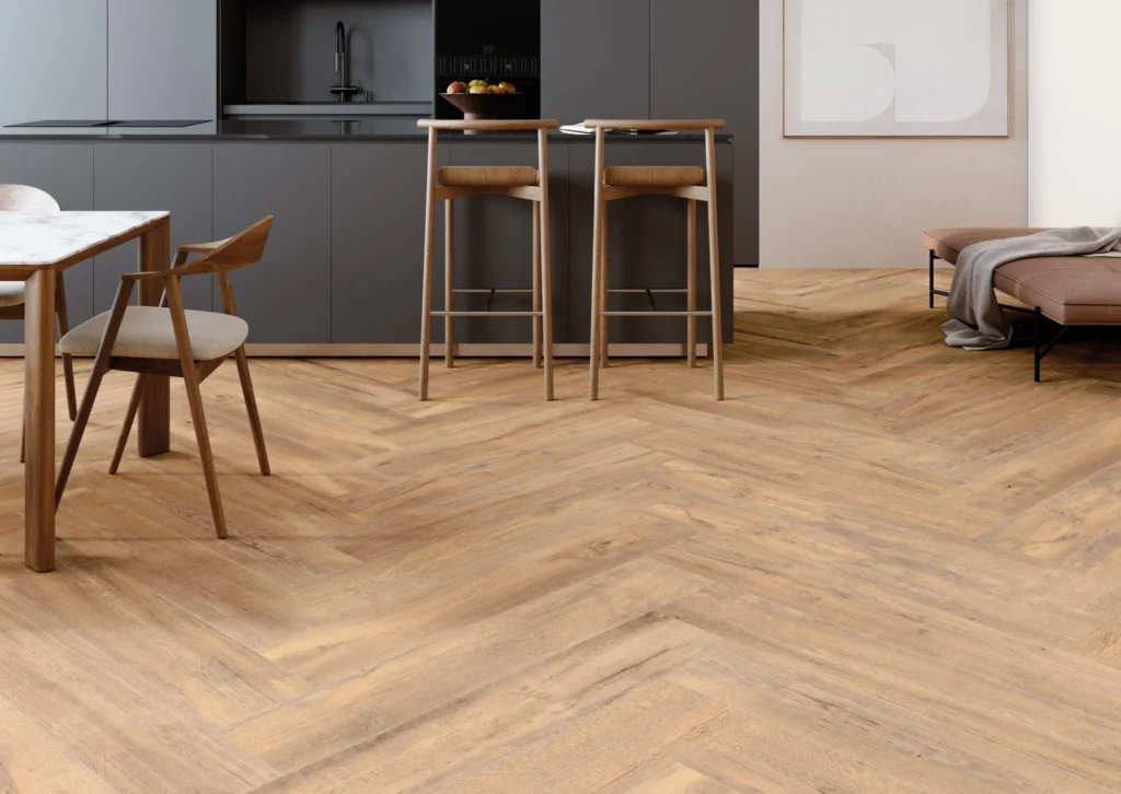Elgrove Taupe Wood Effect Wall & Floor Tile
