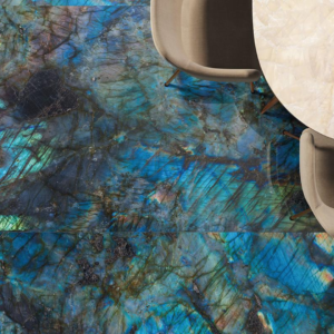 Elysia Opal Mist Marble Effect Wall & Floor Tile - tile detail view, Newlook Dublin