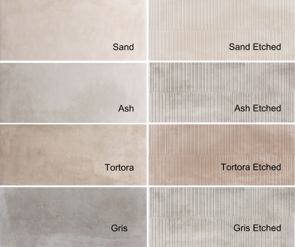Essen Sand Concrete Effect Wall Tile - tile detail view, Newlook Dublin