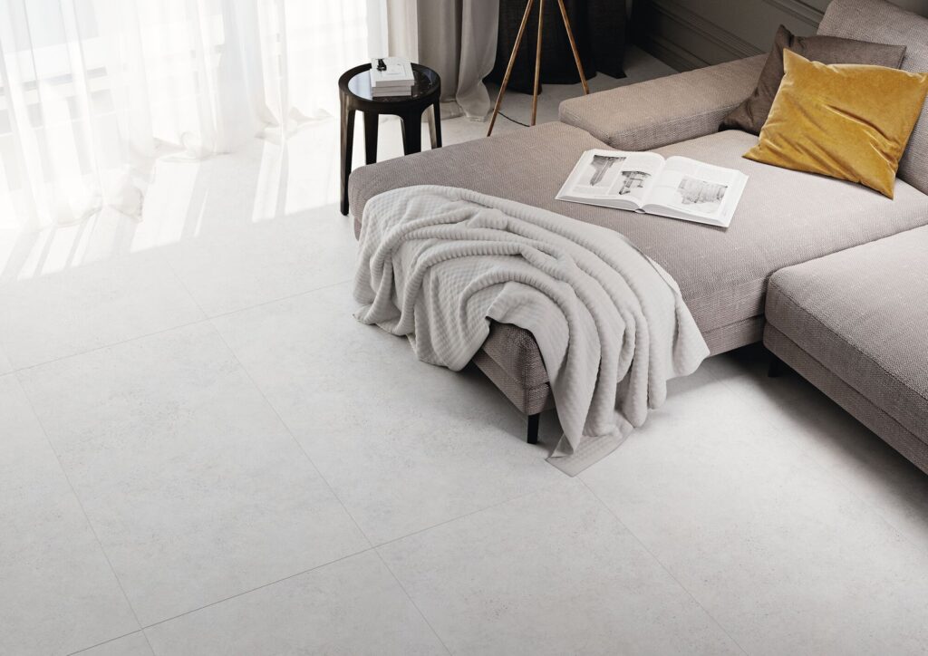 Evolve Dover Cliff Concrete Effect Wall & Floor Tile - tile detail view, Newlook Dublin