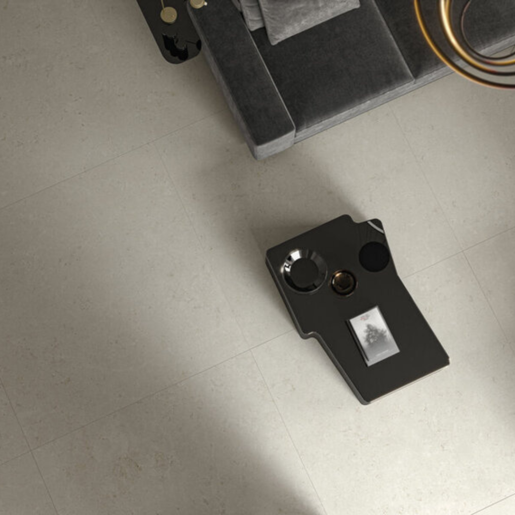 Grace Frost Concrete Effect Wall & Floor Tile - tile detail view, Newlook Dublin
