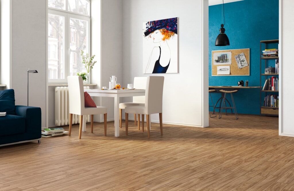 Grove Caramel Latte Wood Effect Floor Tile - tile detail view, Newlook Dublin