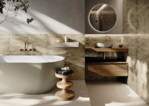 Lumiere White Metro Wall & Floor Tile - tile detail view, Newlook Dublin