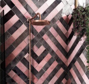 Lustre Ivory Metro Wall Tile - tile detail view, Newlook Dublin