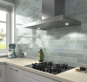 Lustre Ivory Metro Wall Tile - tile detail view, Newlook Dublin