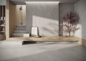 Marbelle White Marble Effect Wall & Floor Tile - tile detail view, Newlook Dublin