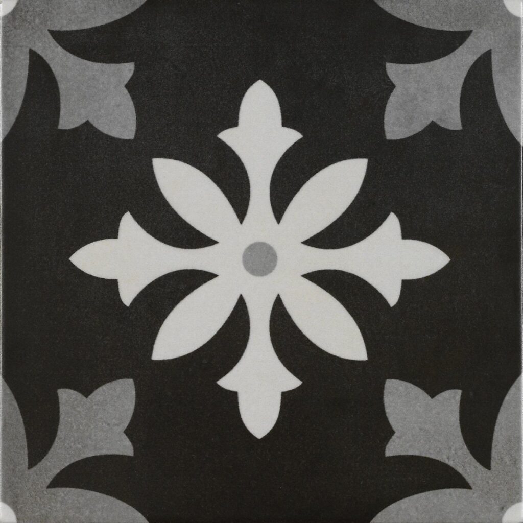Art Degas Negro White Terrazzo Wall & Floor Tile - tile detail view, Newlook Dublin