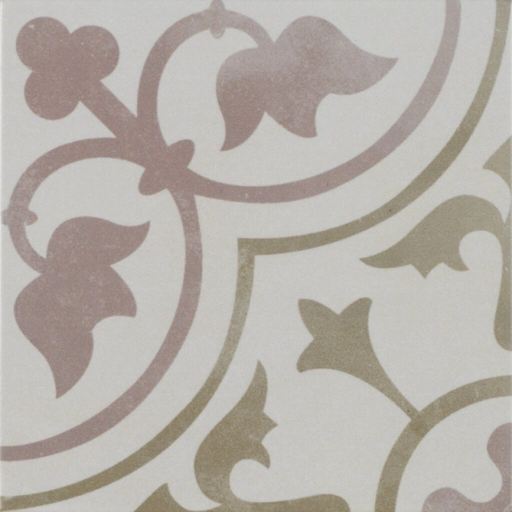 Art Corot White Decorative Wall & Floor Tile - tile detail view, Newlook Dublin