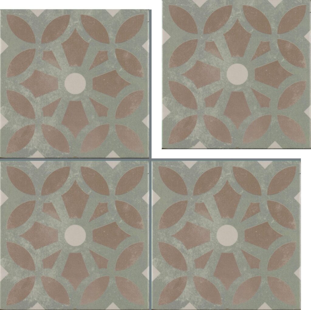 Art Cezzane White Decorative Wall & Floor Tile - tile detail view, Newlook Dublin