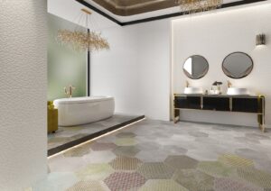 Bloom Garden 80 Decor Options Decorative Wall & Floor Tile - tile detail view, Newlook Dublin