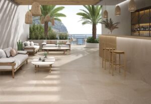 Pelhamstone White Stone Effect Tile - tile available at Newlook Tiles Dublin