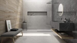 Revere Brown Wood Effect Wall & Floor Tile - tile detail view, Newlook Dublin