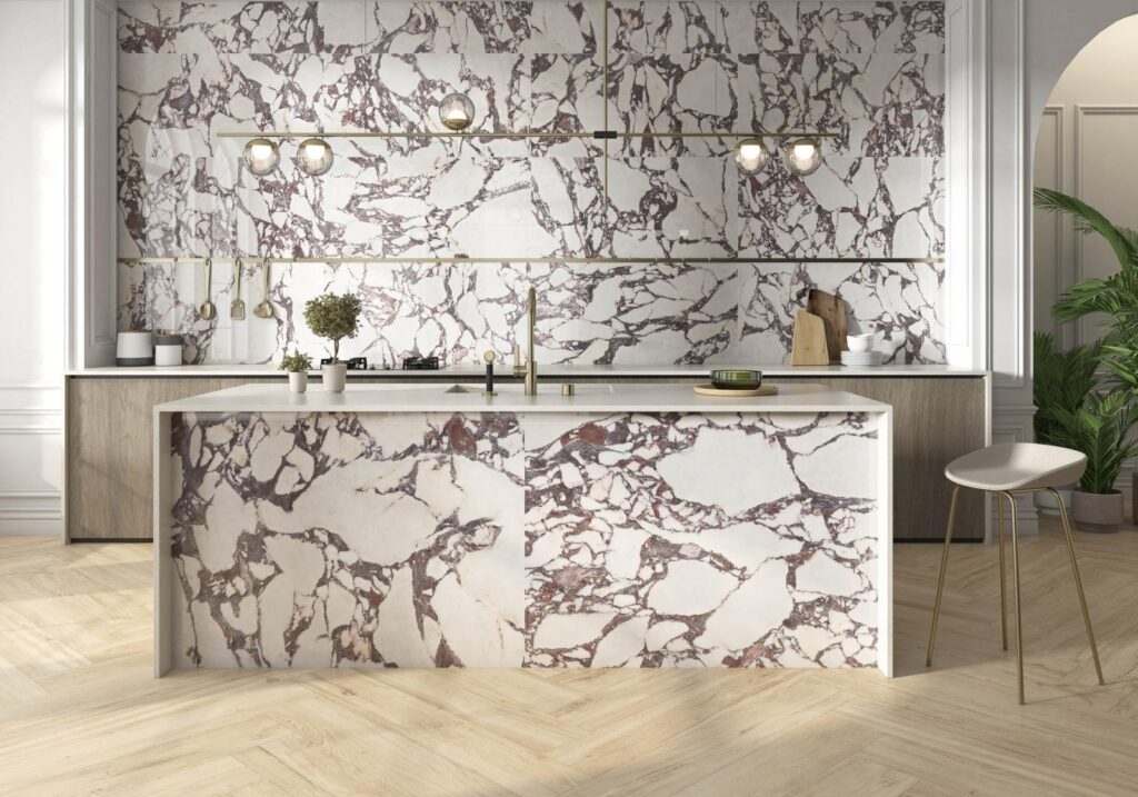 Revere Brown Wood Effect Wall & Floor Tile - tile detail view, Newlook Dublin