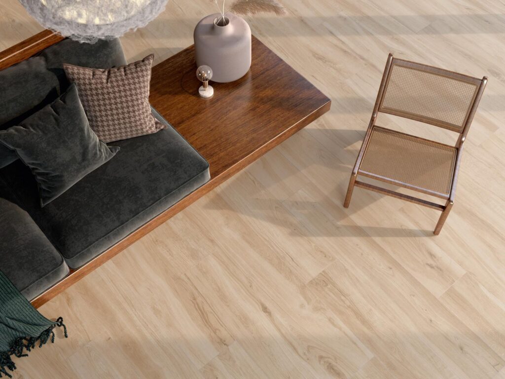 Revere Brown Wood Effect Wall & Floor Tile - tile detail view, Newlook Dublin