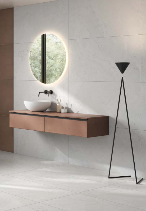Serene Taupe Stone Effect Wall & Floor Tile - tile available at Newlook Tiles Dublin