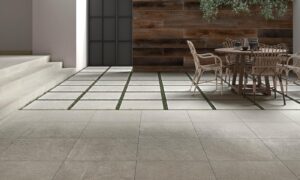 Solway Grey Concrete Effect Tile - tile detail view, Newlook Dublin
