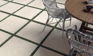 Solway Grey Concrete Effect Tile - tile detail view, Newlook Dublin