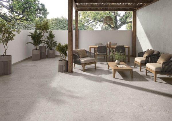 Tiverton White Stone Effect Tile - tile available at Newlook Tiles Dublin