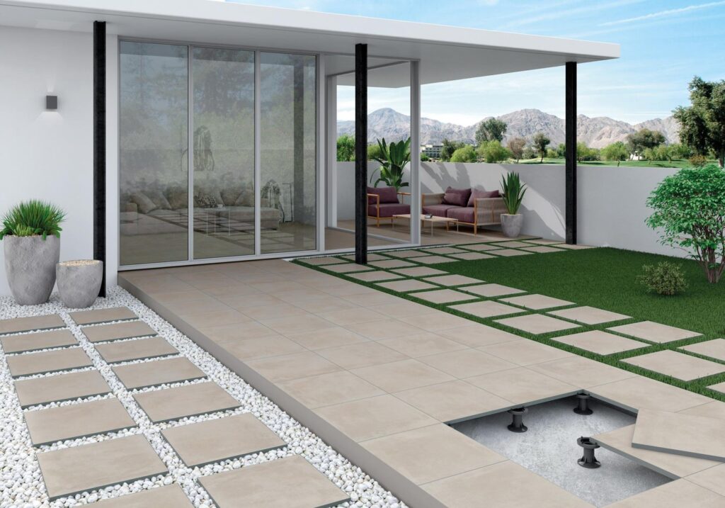 Vista Sand Concrete Effect Tile