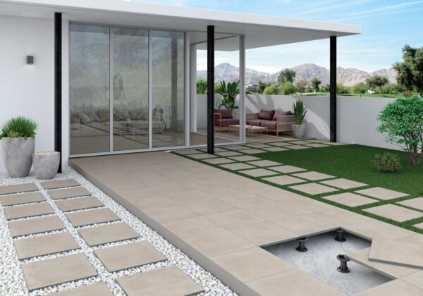 Vista Sand Concrete Effect Tile - tile available at Newlook Tiles Dublin