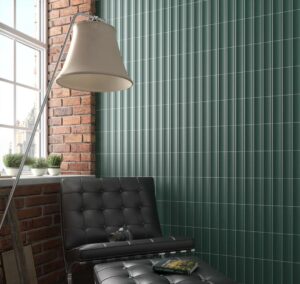 Vivo White Metro Wall Tile - tile detail view, Newlook Dublin