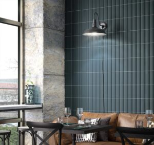 Vivo White Metro Wall Tile - tile detail view, Newlook Dublin