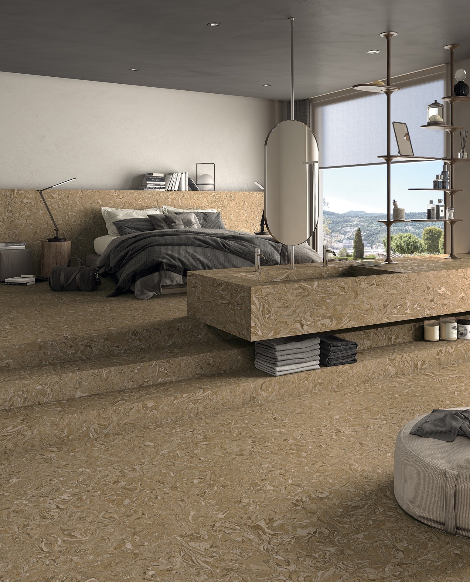 Vortice Panna Decorative Wall & Floor Tile - tile detail view, Newlook Dublin