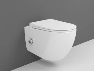 Siena Rimless Wall Hung Toilet 52cm With Integrated Bidet Function