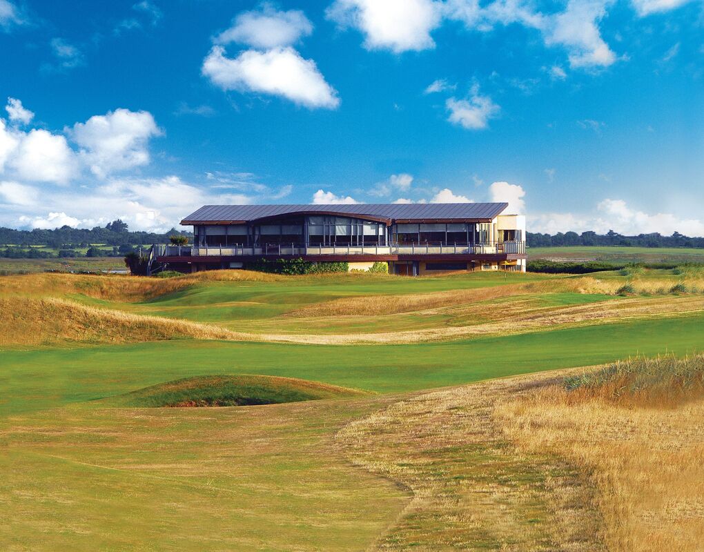 Sutton Golf Club clubhouse, Dublin 13 — the setting on the Dublin peninsula above Ireland's Eye and Howth Head whose first-floor washrooms were refit by Newlook Tiles & Bathrooms as a commercial bathroom fit-out.