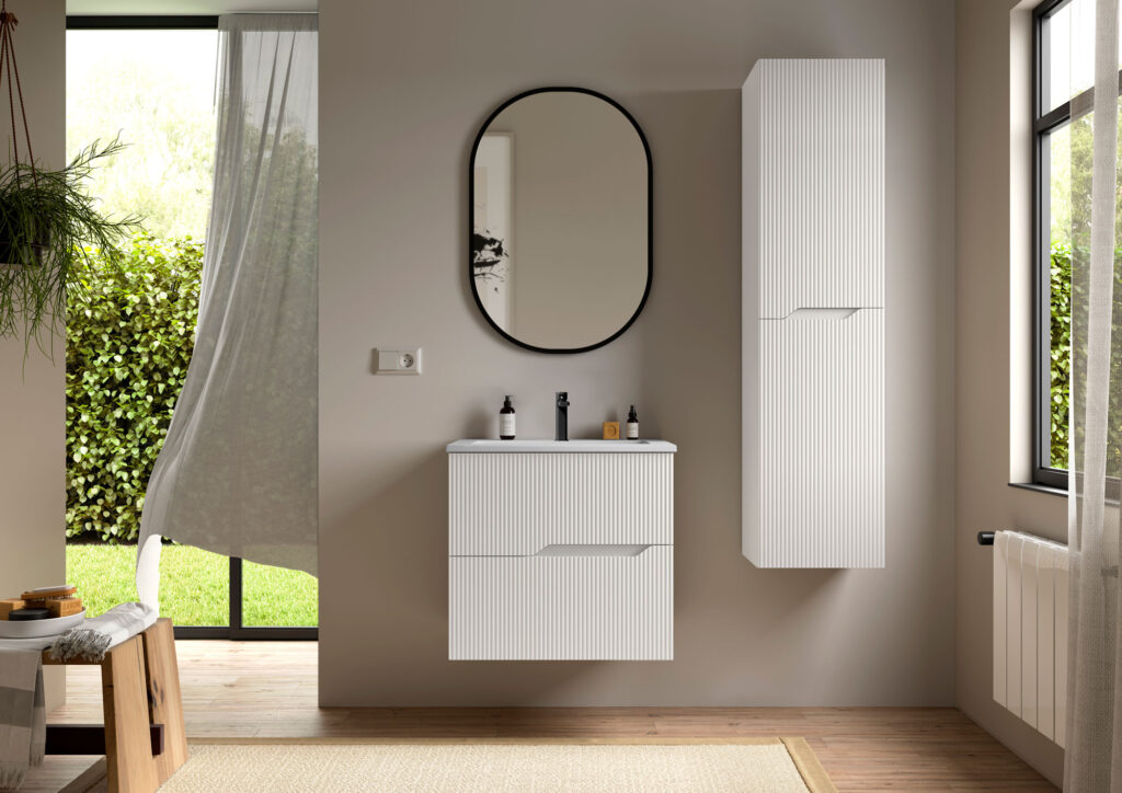 Bamboo 600mm Wall Hung Vanity Unit