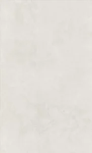 Pale pearl white ceramic wall tile with soft concrete-look finish