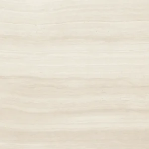 Close-up of a beige ceramic tile with subtle horizontal wave veining