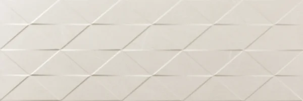 Cream wall décor tile featuring a subtle embossed diagonal triangle design