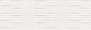 White matt ceramic wall tile with subtle raised horizontal wave relief pattern