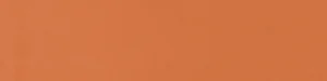 Close-up of a smooth cotto orange ceramic wall tile