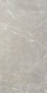 Lacock Grey satin porcelain tile with cool grey tone and flowing white veins