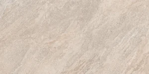 White quartz stone matt porcelain tile with soft grey and beige natural veining