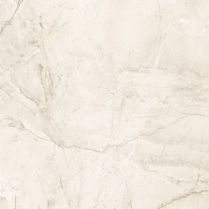 Cream matt porcelain floor tile with sweeping grey and taupe natural veining