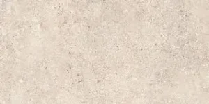 Rectangular beige matt porcelain tile with natural stone-effect speckled finish